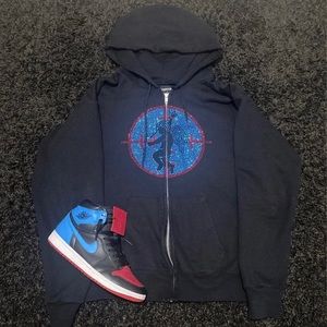 Forgotten Angels rhinestone hoodie